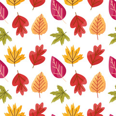 Obraz premium Autumn element seamless pattern design