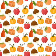 Autumn element seamless pattern design
