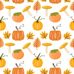 Autumn element seamless pattern design