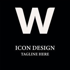 Abstract letter w company logo design vector initials business logo