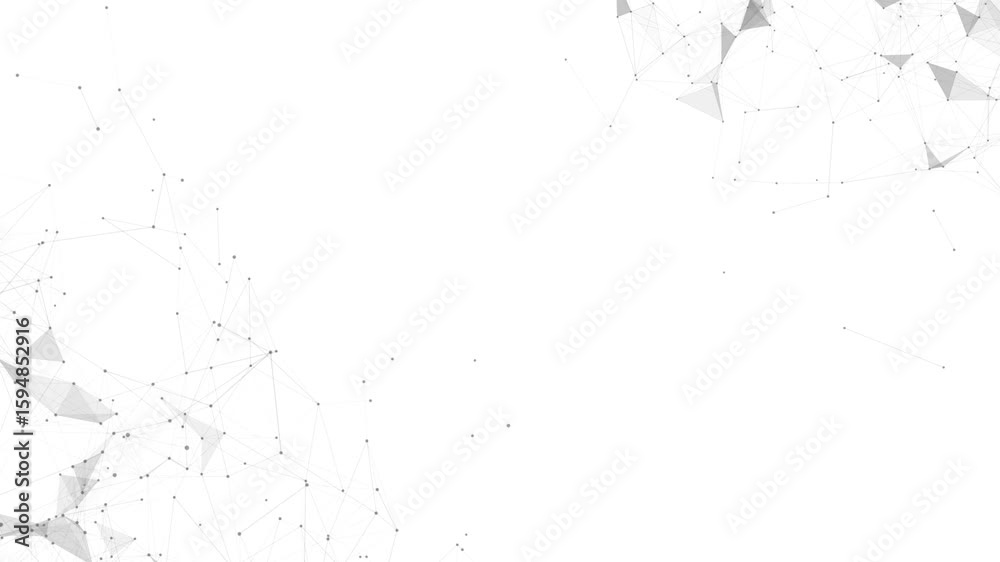 Poster white digital mesh connection background. abstract lowpoly polygon network structure. futuristic min