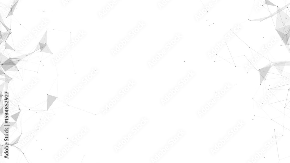 Poster abstract tech polygon mesh frame background. futuristic digital wireframe border layout. white minim