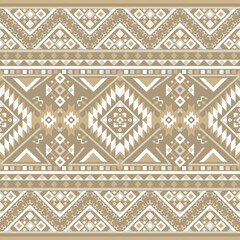 Ethnic tribal pattern in beige and cream with symmetrical diamond motifs. Ideal for traditional textile, boho designs, and digital prints.