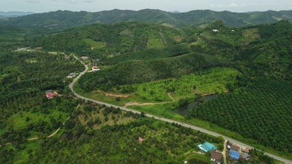 Roads in Thailand countryside
