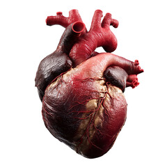 Realistic Human Heart Anatomy isolated on a transparent background 1