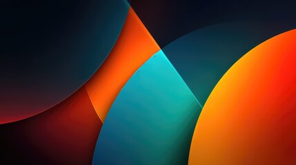 Minimalist design featuring geometric shapes with smooth motion transitions and gradient background visualizes digital motion concept, elegance, and clean modern design style.