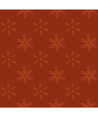 a monotonous calm pattern with small flowers with sharp petals