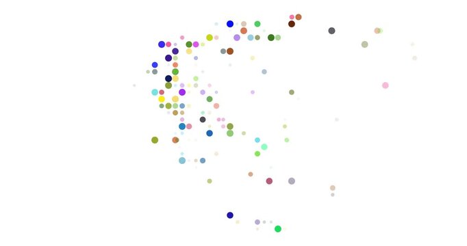Dynamic Circle Composition of Greece Map