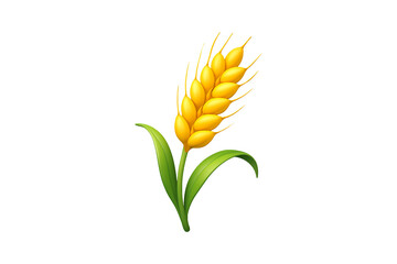 Wheat Ear Isolated on Transparent Background