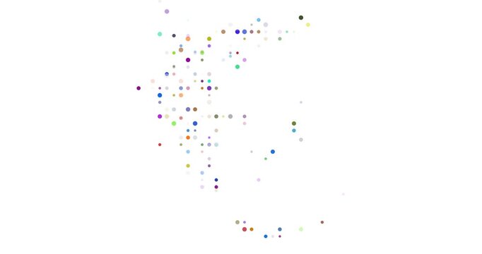 Dynamic Circle Composition of Greece Map