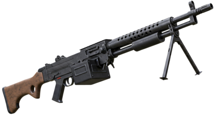 Detailed View of a Vintage Machine Gun with Tripod 1.