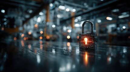 Industrial cybersecurity visuals for critical system protection.