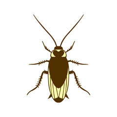 icon simple vectors illustration of cockroach animal