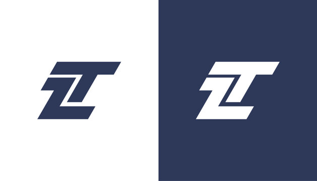 ZT TZ Letter Logo Design Template Vector