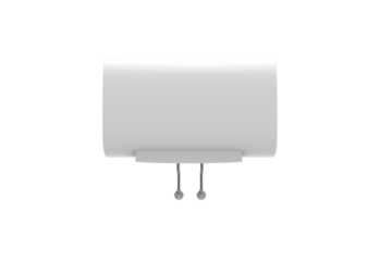 water heater front view without shadow 3d render