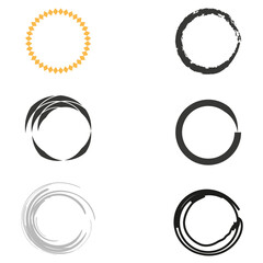 Circle orbit icon. Planetary ring symbol. Vector halo graphic. Yellow bright design. © Алексей Иванов