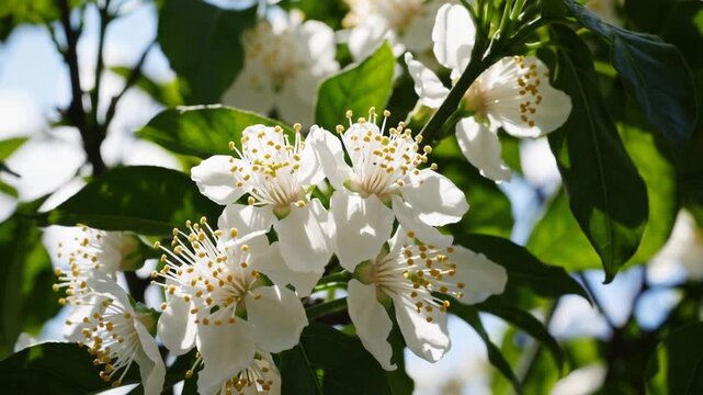 Fragrant Pomelo Citrus Tree Blossoms