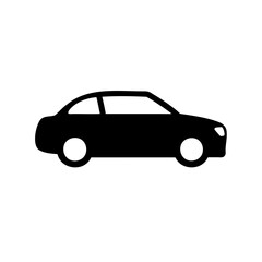 Simple car icon, Car silhouette icon vector