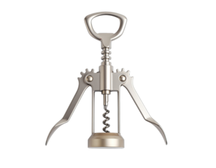 Sturdy metal bottle opener with ergonomic grip and durable design isolated on white background