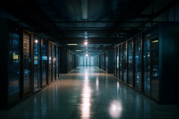 Modern Server Room in Bangkok Tech Department