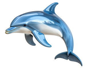  Elegant Dolphin Sculpture – Isolated on Transparent Background PNG