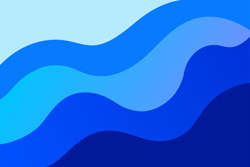 Abstract blue wave vector background design with flowing lines and a modern, curved pattern