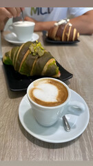 coffee and croissant