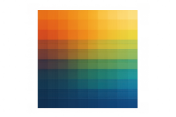Gradient background transitioning from orange to blue, pixelated texture, transparent overlay suitable for contemporary graphic design projects