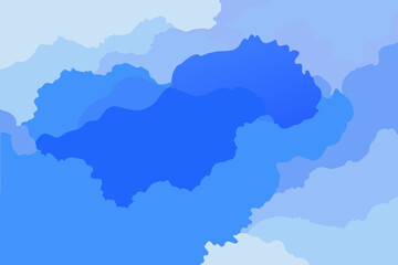 Obraz premium map of the world in blue