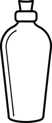 Tanning Lotion Bottle Outline Drawing