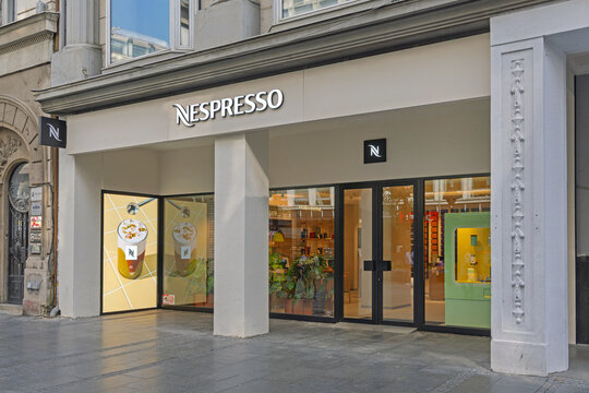 New Nespresso Coffee Shop at Kneza Mihaila Street in Belgrade Serbia