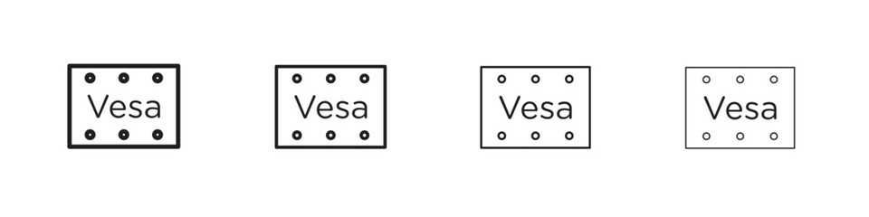 Vesa icon symbols collection. Vector EPS 10