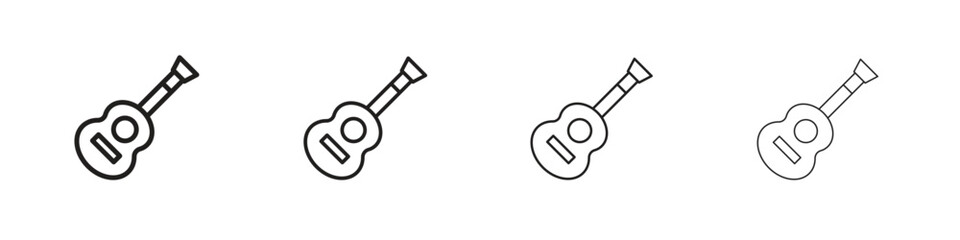 Ukulele icon symbols collection. Vector EPS 10