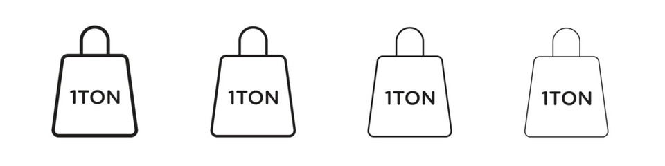 Tonne icon symbols collection. Vector EPS 10