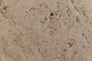 Natural travertine stone texture with porous surface
