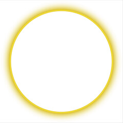 yellow round frame