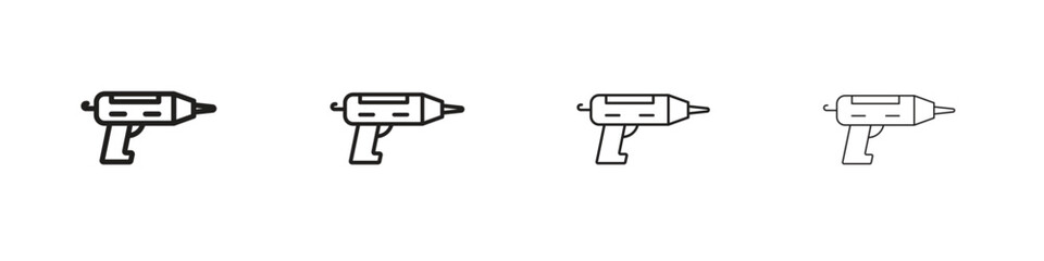 Sealants gun icon symbols collection. Vector EPS 10