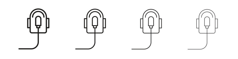 Oxygen mask icon symbols collection. Vector EPS 10