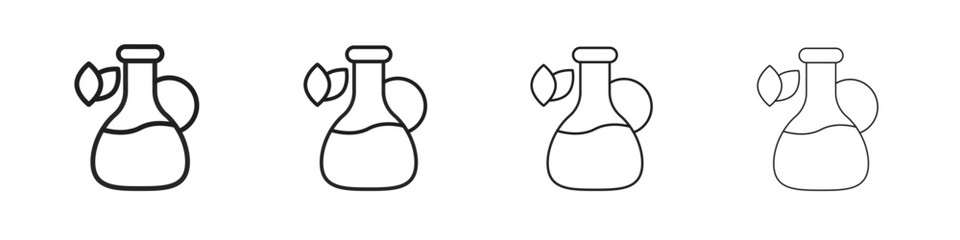 Massage oil icon symbols collection. Vector EPS 10