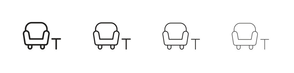 Lounge icon symbols collection. Vector EPS 10