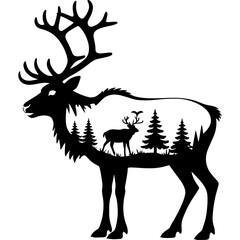 Obraz premium Abstract geometric silhouette design isolated on white background