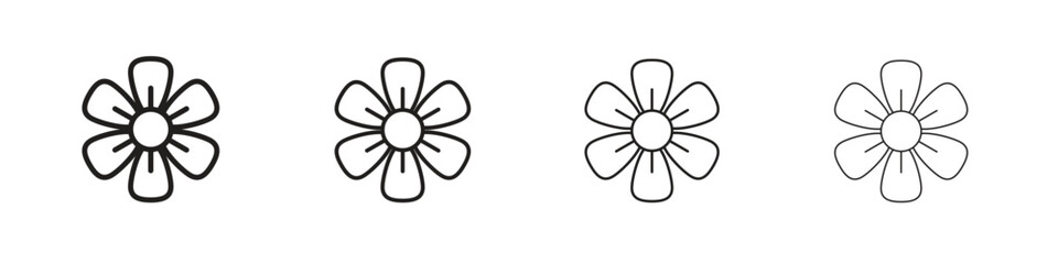 Hypericum icon symbols collection. Vector EPS 10