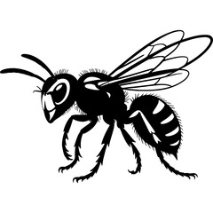 Black and white horn silhouette isolated on white background