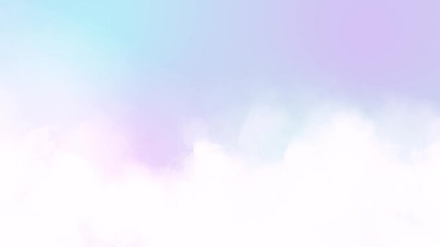 sky clouds faity unicorn colors landscape animation,baby lullaby and fairy tail pastel motion background