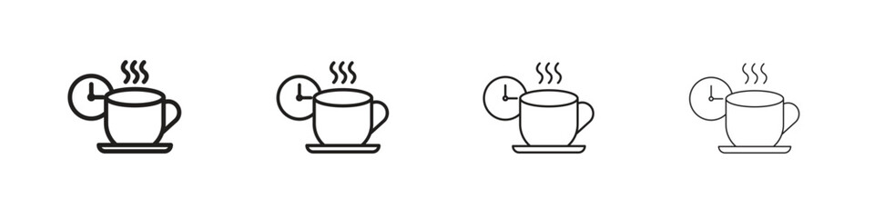 Break icon symbols collection. Vector EPS 10