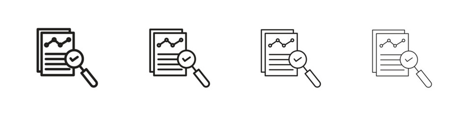 Auditors icon symbols collection. Vector EPS 10