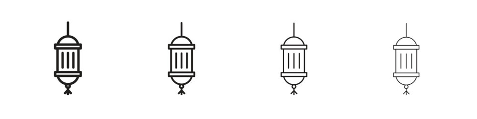 Arabic Lamp icon symbols collection. Vector EPS 10