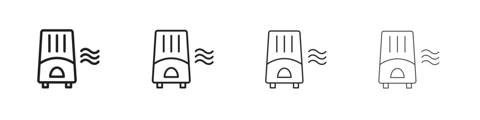 Air purifier icon symbols collection. Vector EPS 10