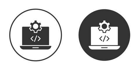 Software Engineering icon vector solid icon style illustration. EPS 10 file