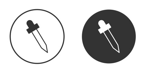Pipette icon vector solid icon style illustration. EPS 10 file